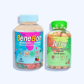 بيني بون مدعمة بالفيتامينات و البروبايوتيك حلوي جيلية 120 قطعه +جيلسي كالسيوم حلوى جيلية 60 قطعه - Nabda Egypt